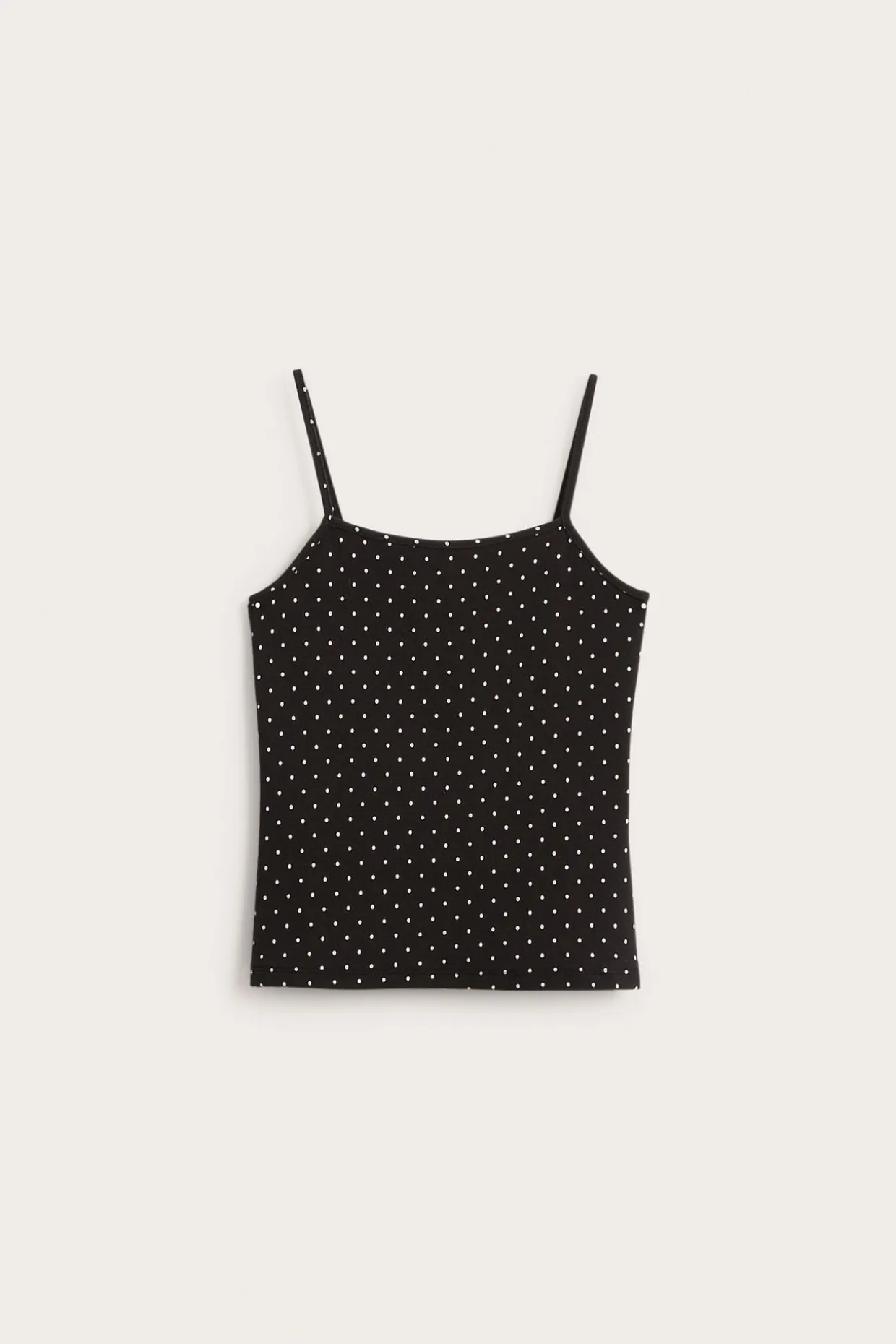 Pilkullinen toppi puuvillatrikoosta | Musta | Lapset | Kappahl