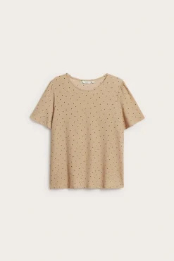 Pilkullinen yläosa | Beige | Naiset | Kappahl