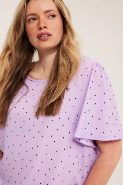 Pilkullinen yläosa | Vaaleanvioletti | Naiset | Kappahl