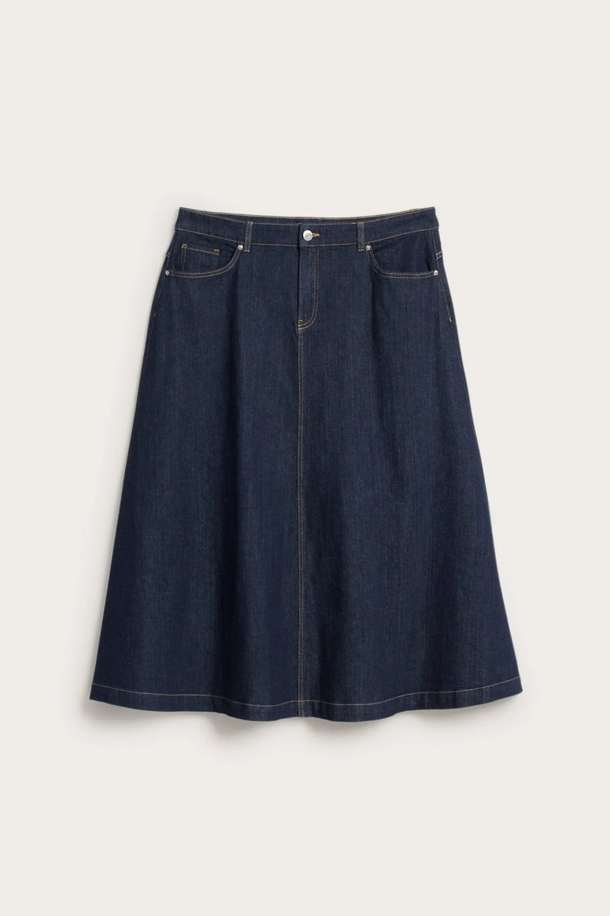 Pitkä farkkuhame | Tumma denim | Naiset | Kappahl