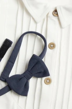 Pitkähihainen body rusetilla | Luonnonvalkoinen | Vauvat | Newbie