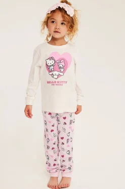 Pitkähihainen Hello Kitty -pyjamasetti | Luonnonvalkoinen | Lapset | Kappahl