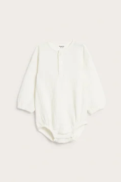 Pitkähihainen musliinibody | Luonnonvalkoinen | Vauvat | Kappahl