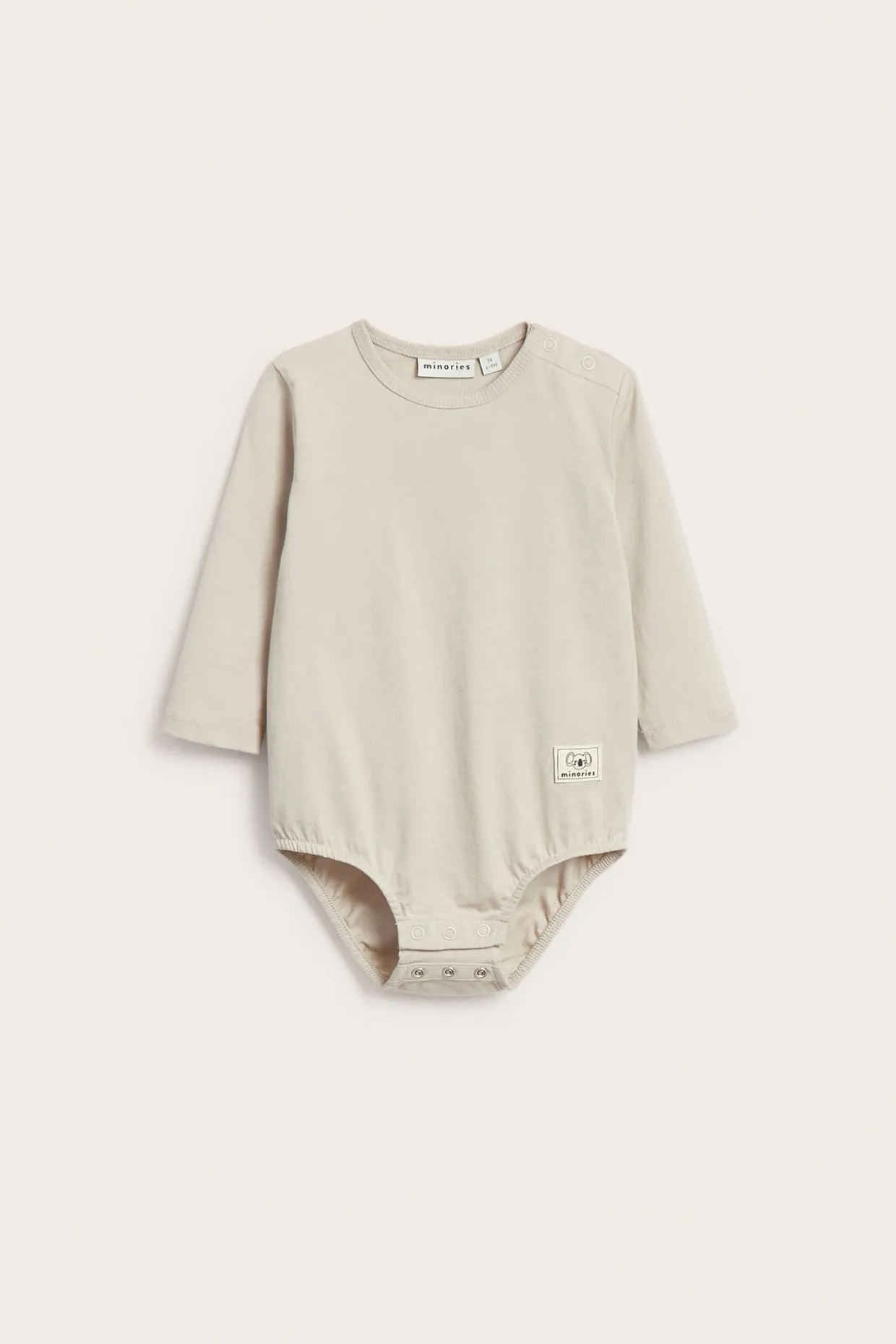 Pitkähihainen vauvojen body | Beige | Lapset | Kappahl