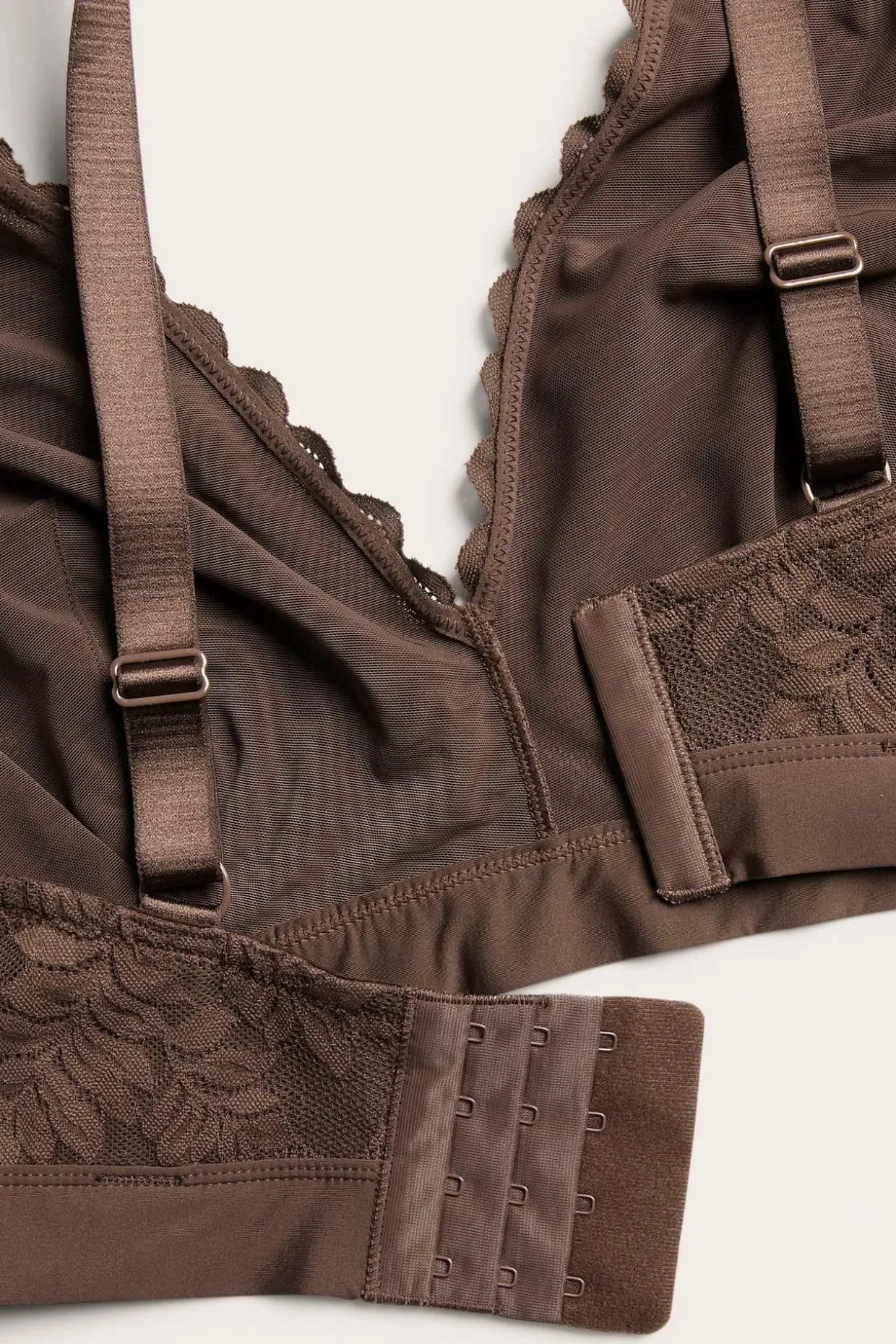 Pitsibralette | Tummanruskea | Naiset | Kappahl