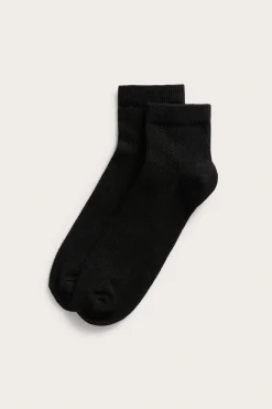 Pointellekuvioiset nilkkasukat | Musta | Naiset | Kappahl