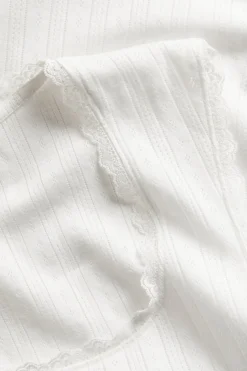 Pointelle-pyjamatoppi
