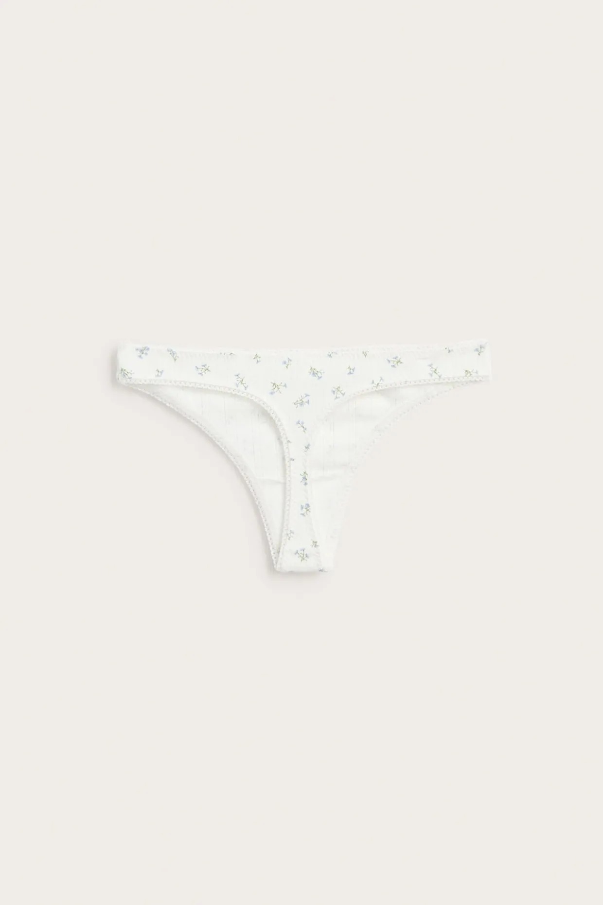 Pointelle-stringit | Luonnonvalkoinen | Naiset | Kappahl