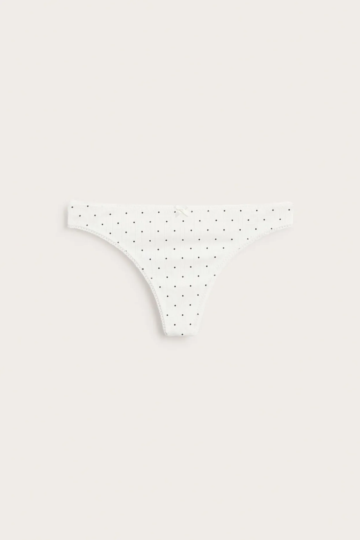 Pointelle-stringit | Luonnonvalkoinen | Naiset | Kappahl