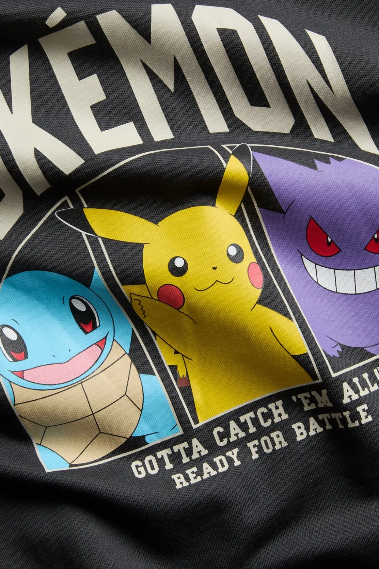 Pokémon-kuvioinen collegepaita | Musta | Lapset | Kappahl