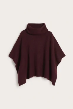 Poncho, jossa on poolokaulus | Viininpunainen | Naiset | Kappahl