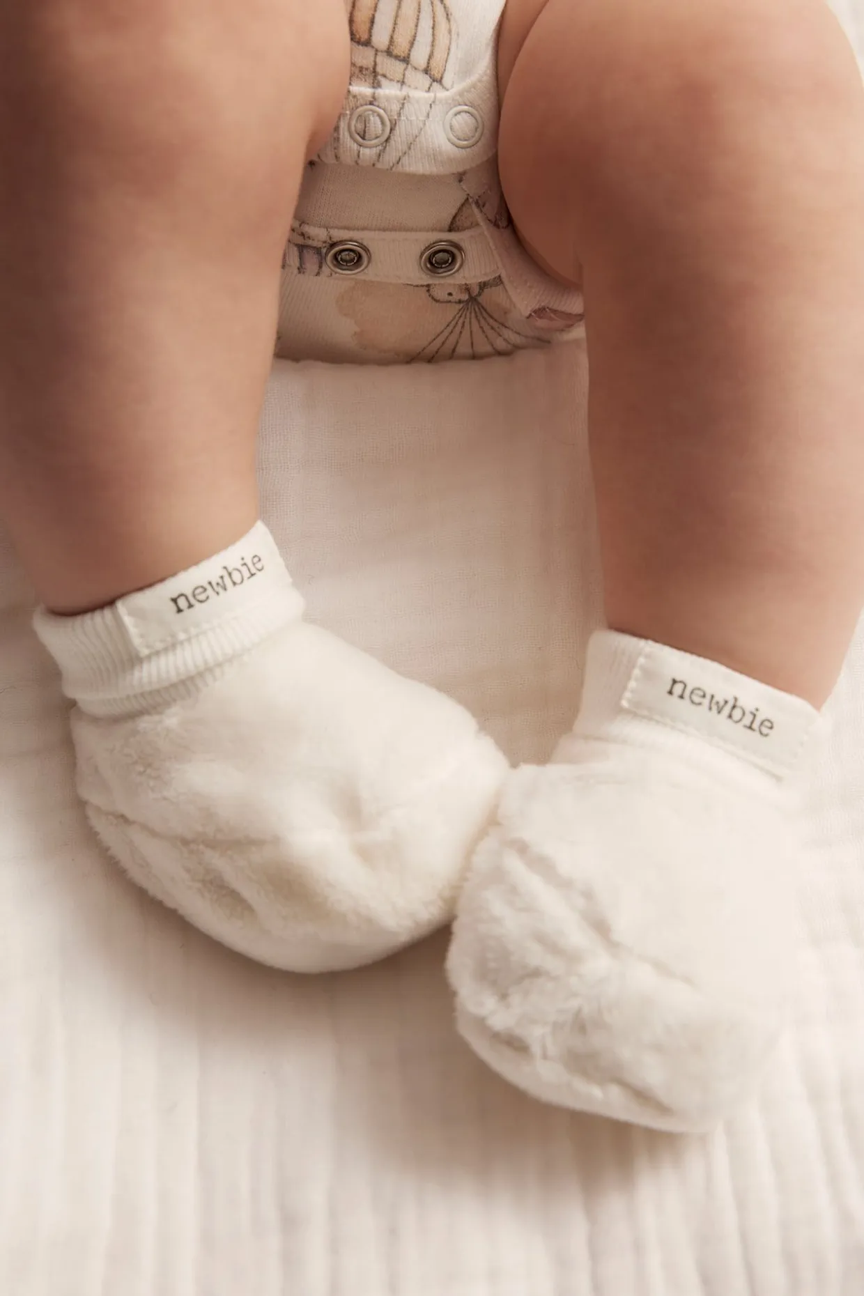 Pörröiset tossut | Luonnonvalkoinen | Vauvat | Newbie