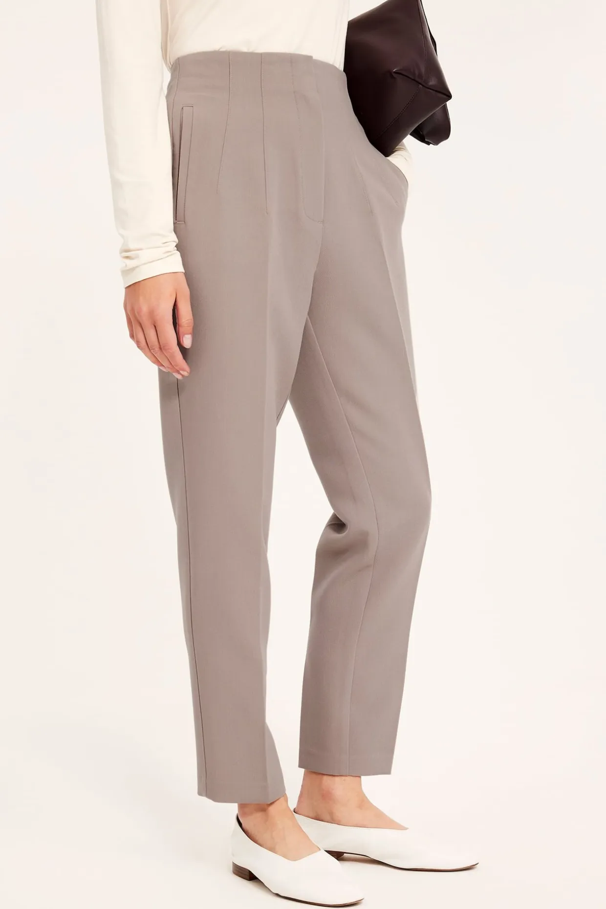 Pukuhousut | Tummanbeige | Naiset | Kappahl