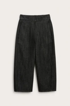 Pull-on-farkut barrel fit | Musta denim | Naiset | Kappahl