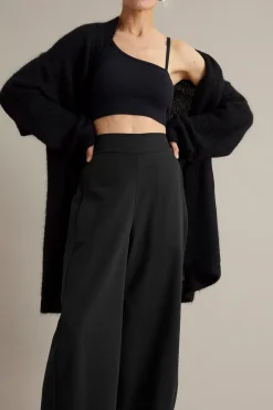 Pull on -housut barrel fit | Musta | Naiset | Kappahl