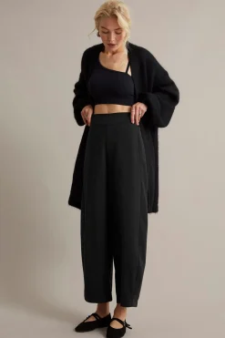 Pull on -housut barrel fit | Musta | Naiset | Kappahl