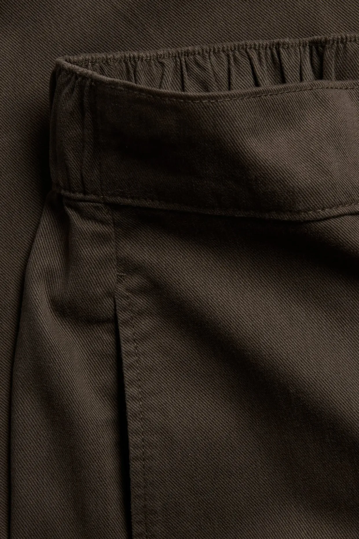 Pull on -housut barrel fit | Tummanruskea | Naiset | Kappahl