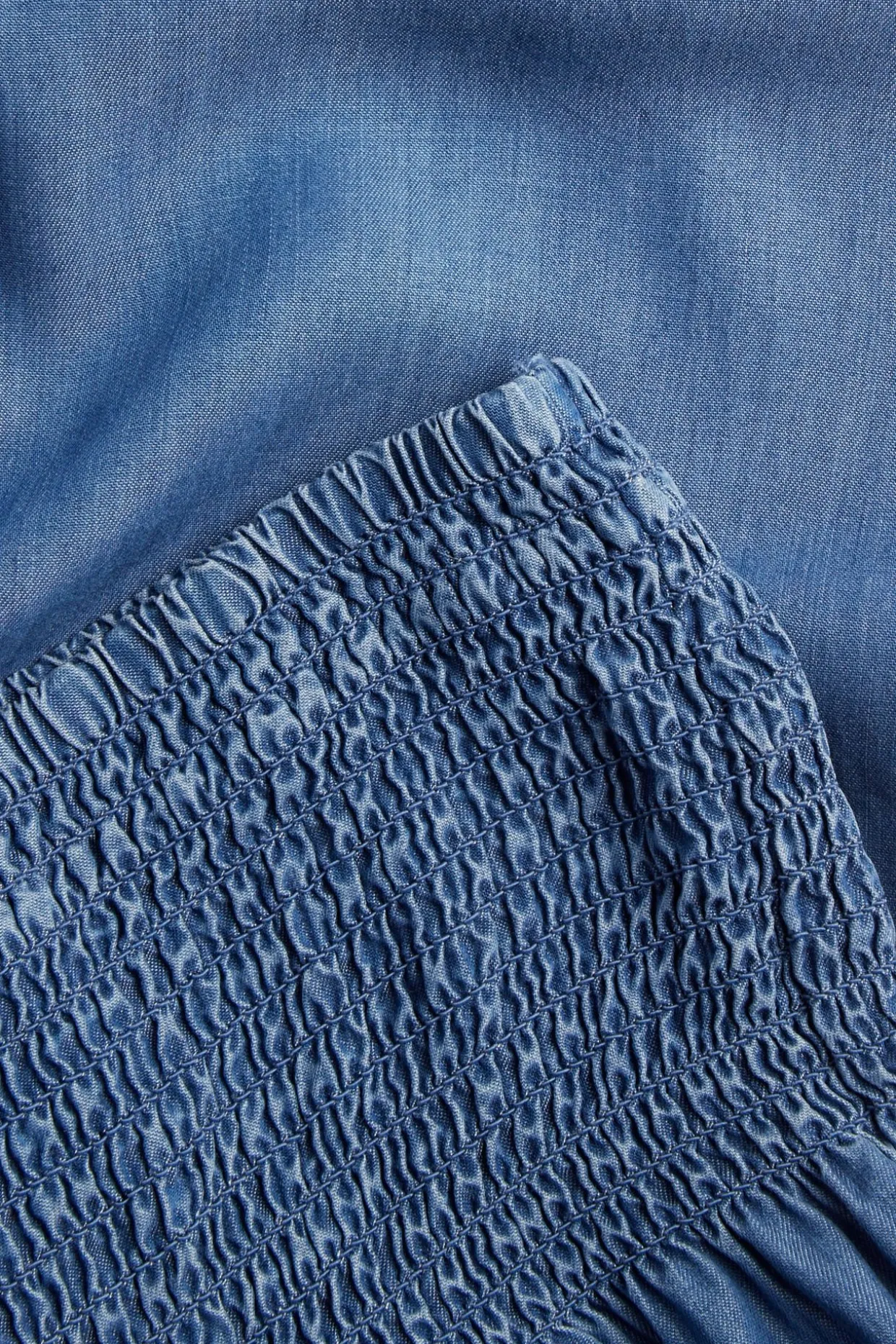 Pull-on-housut, jossa smokkirypytys | Vaaleansininen | Naiset | Kappahl