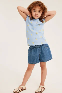 Pull-on-malliset farkkushortsit | Vaalea denim | Lapset | Kappahl