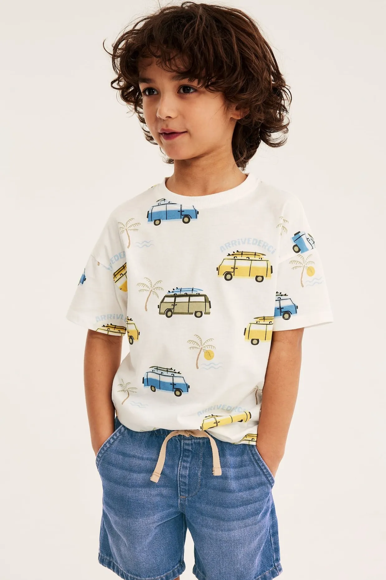 Pull-on-malliset pehmeät farkkushortsit | Tumma denim | Lapset | Kappahl