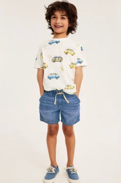Pull-on-malliset pehmeät farkkushortsit | Tumma denim | Lapset | Kappahl