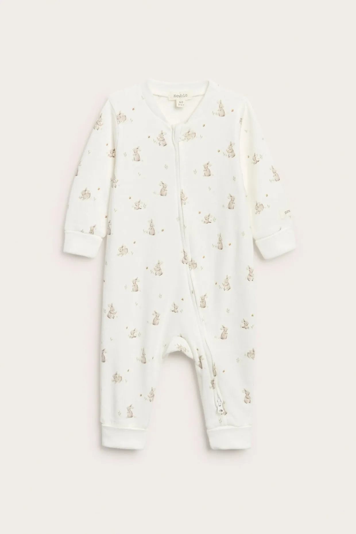 Pupukuvioinen pyjama | Luonnonvalkoinen | Vauvat | Newbie