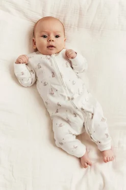 Pupukuvioinen pyjama | Luonnonvalkoinen | Vauvat | Newbie