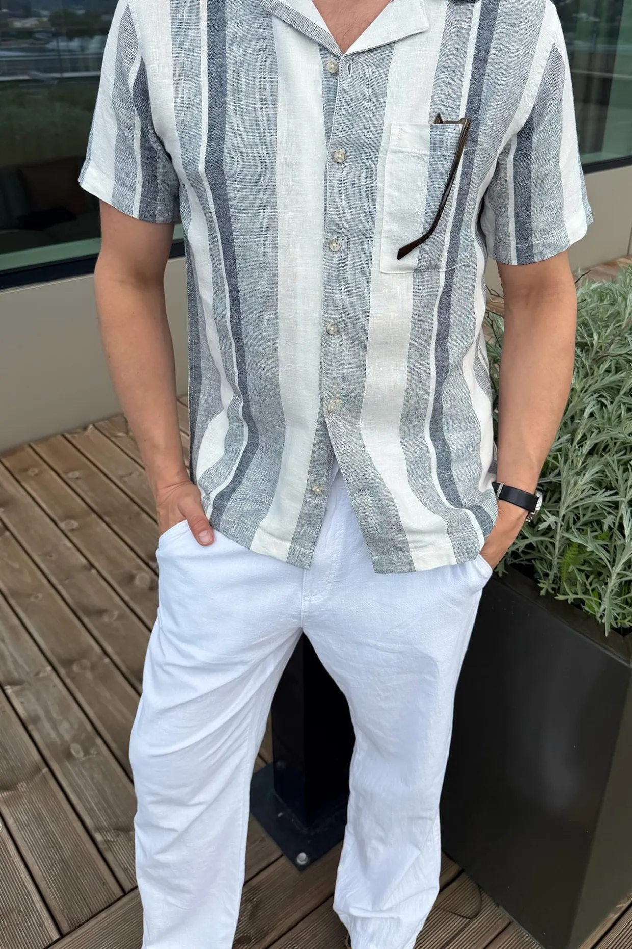 Puuvillahousut regular fit