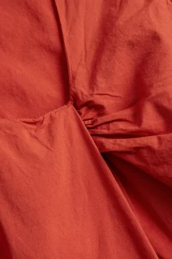 Puuvillan ja viskoosin sekoitteesta valmistettu toppi | Punainen | Naiset | Kappahl