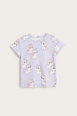 Puuvillapaita painatuksella | Vaaleanvioletti | Lapset | Kappahl