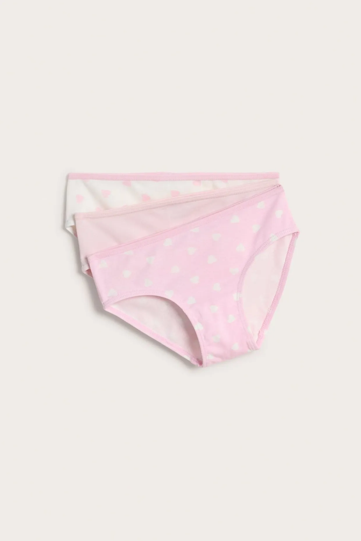 Puuvillapikkuhousut, 3-pack | Pinkki | Lapset | Kappahl