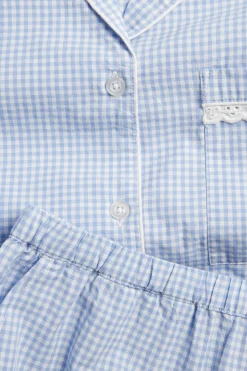 Puuvillapopliinia oleva pyjamasetti