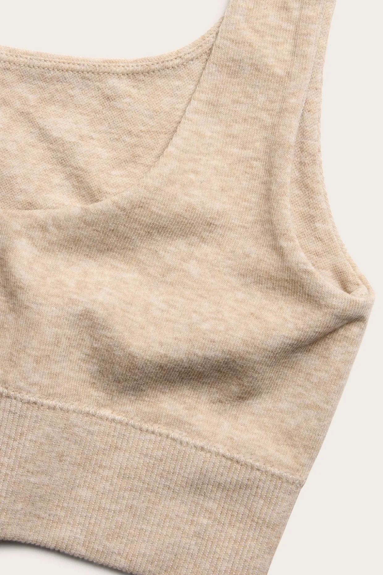 Puuvillasekoitetta olevat rintaliivit | Meleerattu beige | Naiset | Kappahl