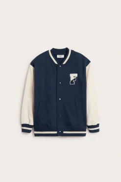 Puuvillatrikoota oleva baseball-takki | Tummansininen | Lapset | Kappahl
