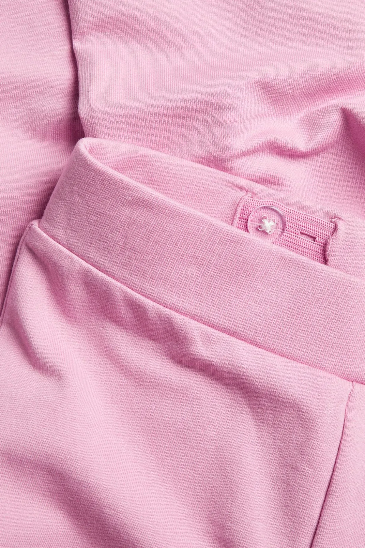 Puuvillatrikoota olevat levenevät housut | Pinkki | Lapset | Kappahl