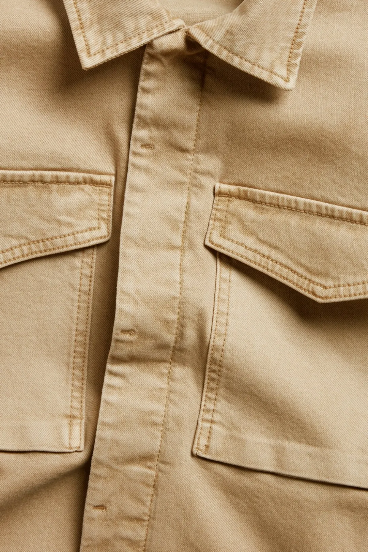 Puuvillatvillitakki | Beige | Miehet | Kappahl