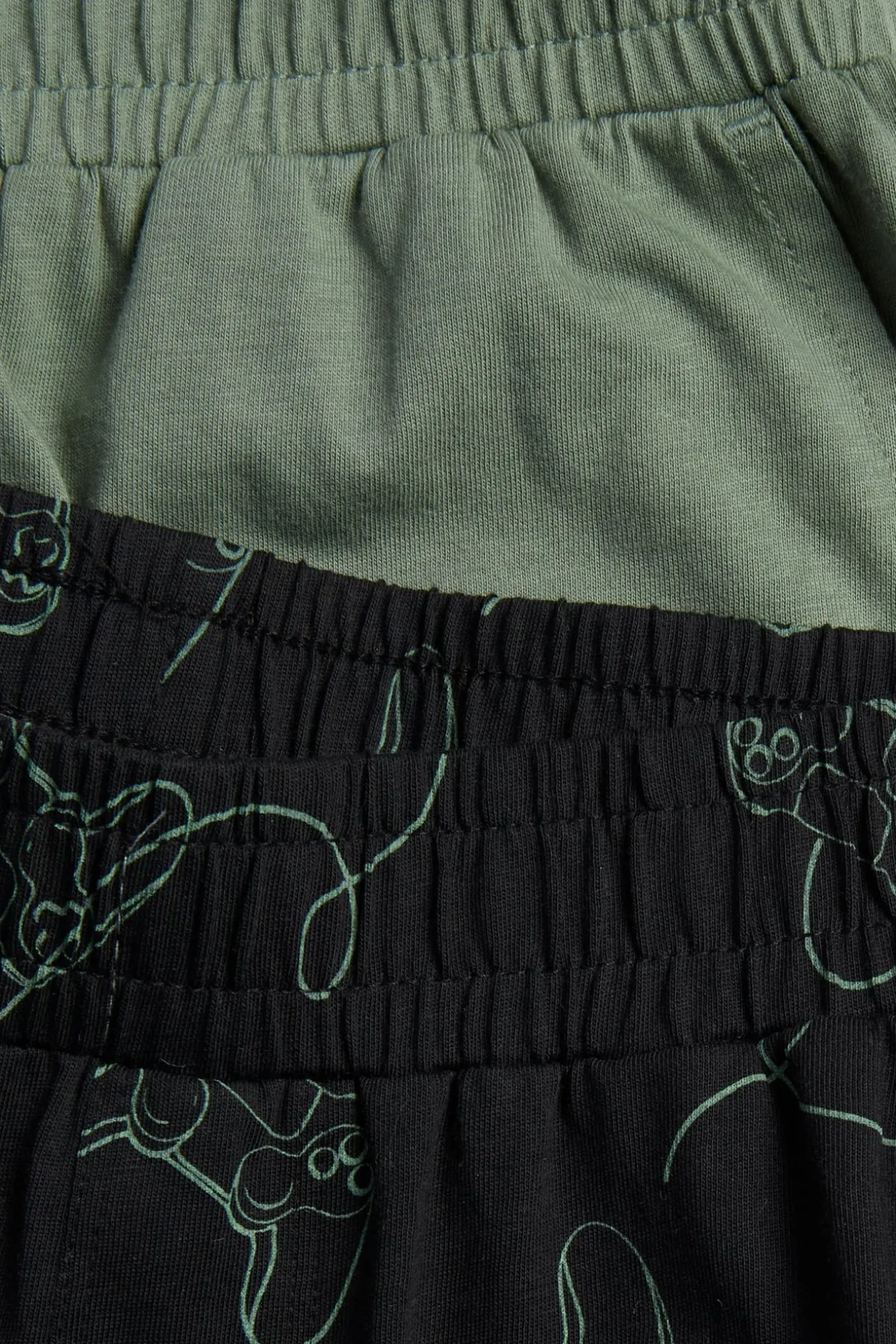 Pyjamasshortsit, 2 kpl:n pakkaus | Musta | Lapset | Kappahl