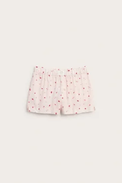 Pyjamasshortsit | Vaaleanpunainen | Naiset | Kappahl