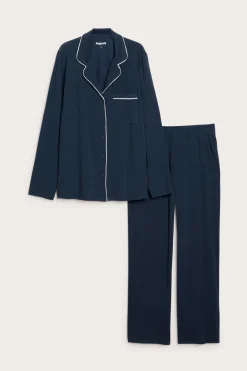 Pyjama | Tummansininen | Naiset | Kappahl