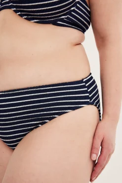 Raidallinen bikinialaosa | Tummansininen | Naiset | Kappahl