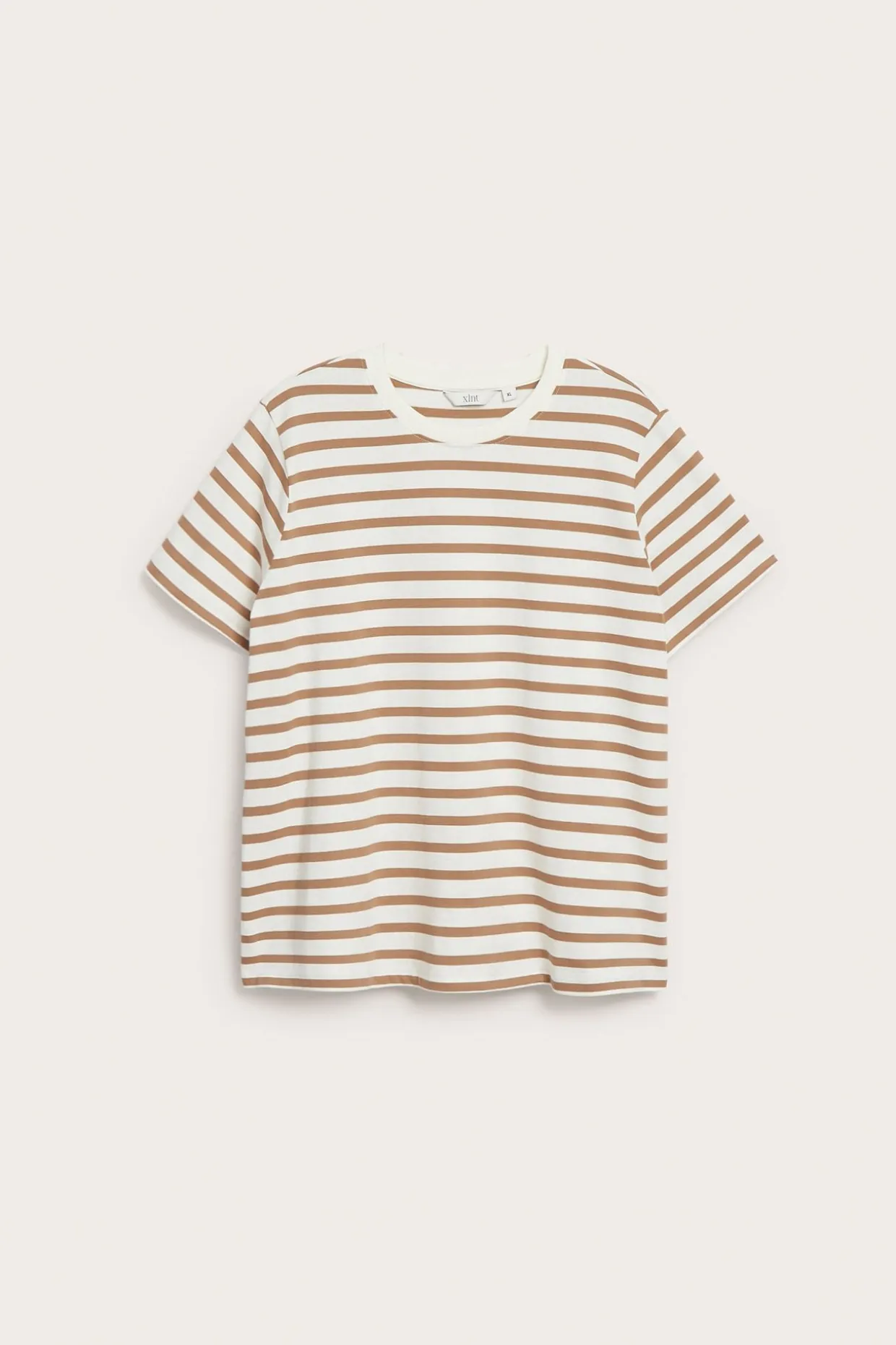 Raidallinen puuvilla-t-paita | Beige | Naiset | Kappahl