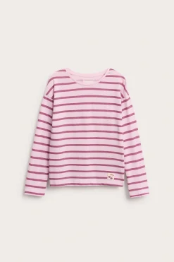 Raidallinen puuvillatrikoopaita | Pinkki | Lapset | Kappahl