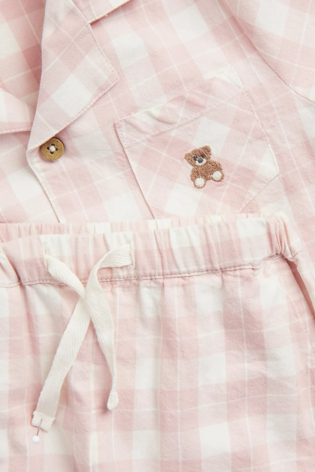 Raidallinen pyjama | Pinkki | Lapset | Newbie
