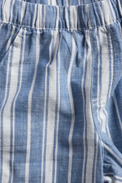 Raidalliset puuvillashortsit | Tummansininen | Lapset | Kappahl