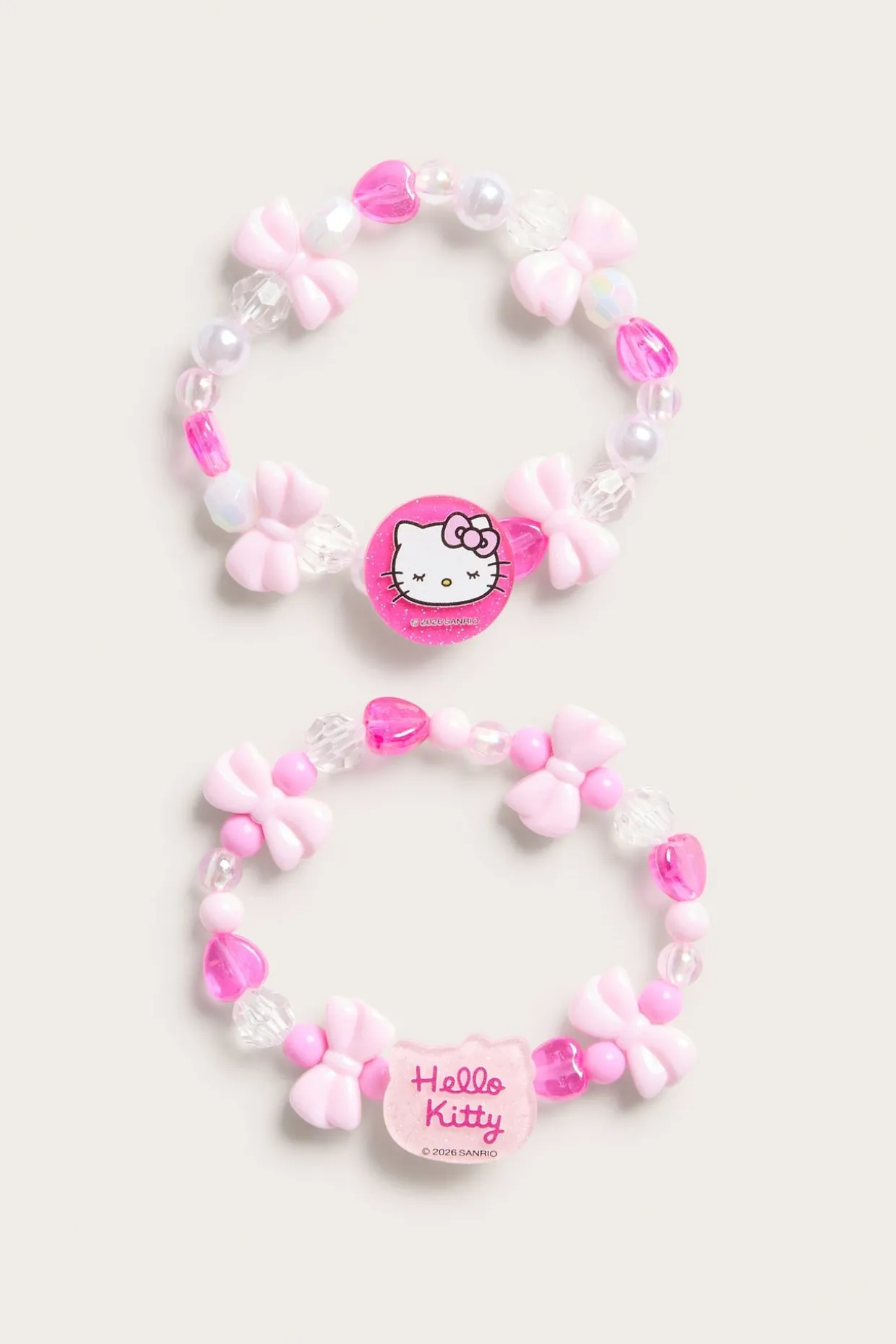 Rannekorut Hello Kitty 2 kpl | Vaaleanpunainen | Lapset | Kappahl