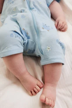 Rapuaiheiset pyjamat, 2-pack | Sininen | Vauvat | Kappahl