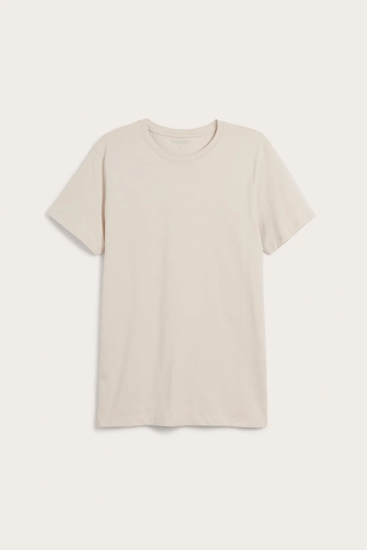 Regular-mallinen puuvilla-t-paita | Vaaleanbeige | Miehet | Kappahl