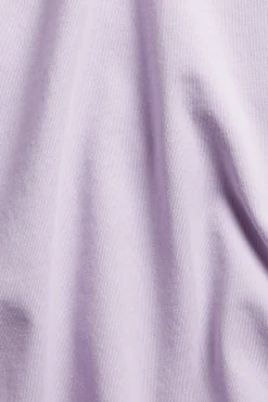 Regular-mallinen puuvilla-t-paita | Vaaleanvioletti | Naiset | Kappahl