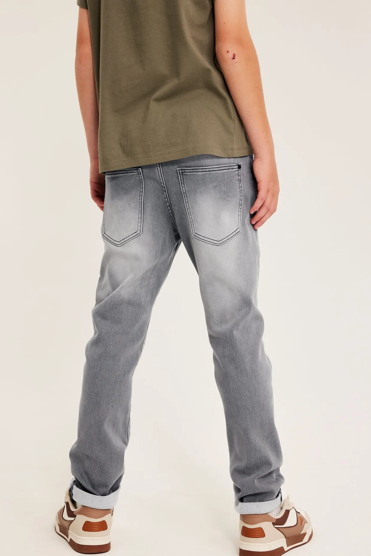 Relaxed jeans jogger denim | Hopeanharmaa | Lapset | Kappahl