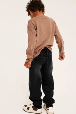 Relaxed jeans jogger denim | Musta denim | Lapset | Kappahl